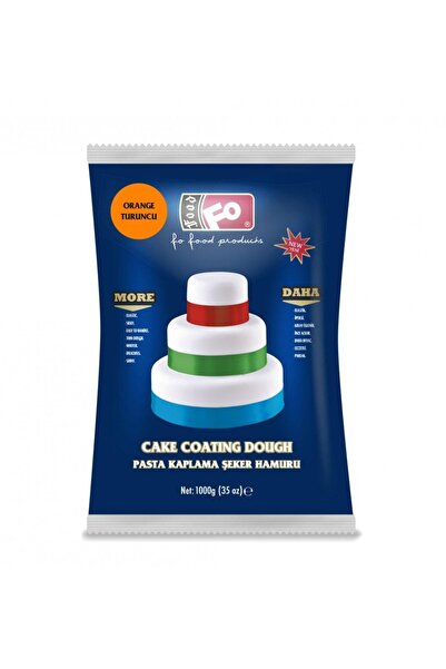 FO Turuncu Pasta Kaplama Şeker Hamuru 1 kg