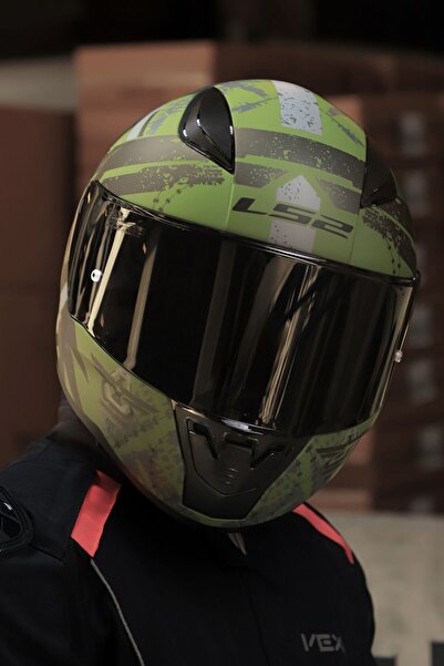 LS2 RAPID 2 THUNDER BIRDS MAT YEŞİL-SİYAH-GRİ KASK