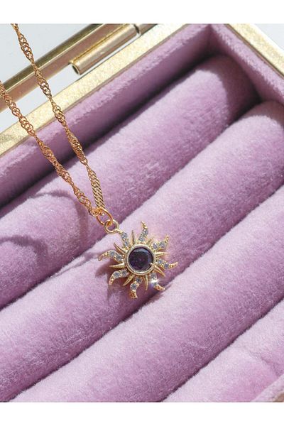 Reorah Collection Rapunzel Minimal Technical Necklace - Sun Entry Design