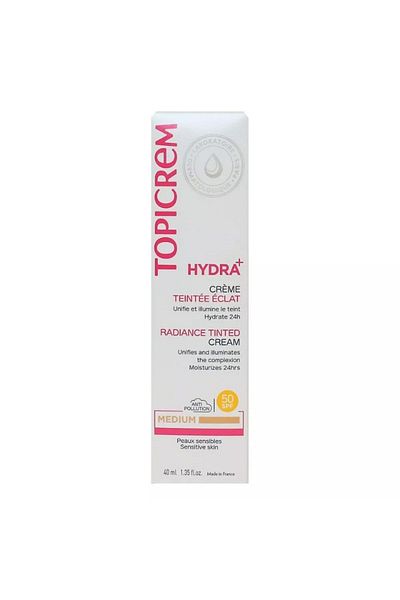 Topicrem Hydra+ Creme Teintee eclat - Medium 40 ml