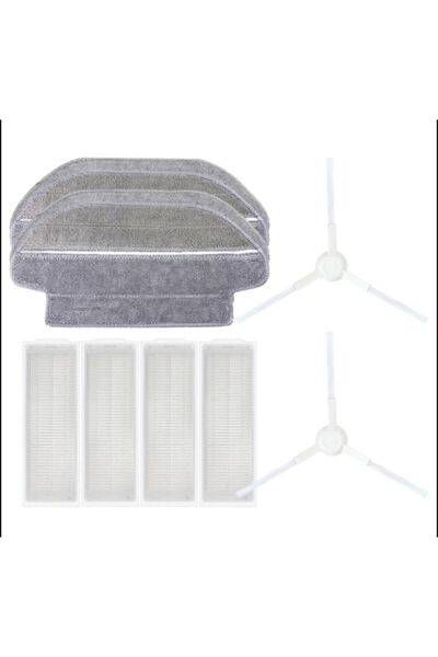 Robovac Σφουγγαρίστρα συμβατή με ρομπότ Xiaomi Mijia Styj02ym + φίλτρο hepa + πλαϊνή βούρτσα