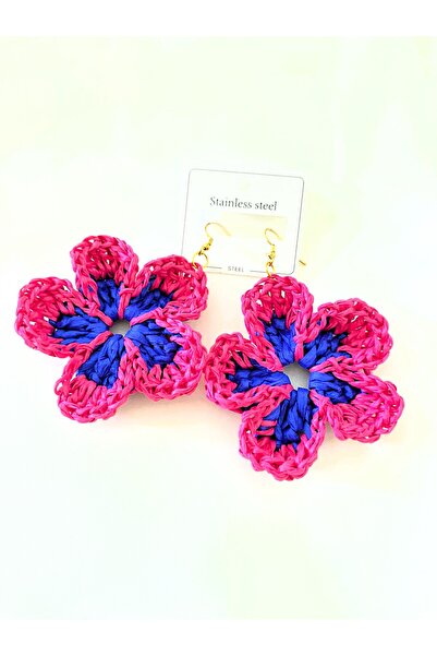 BAGS Mega Mayısa Özel Dennis'm Handmade Menekşe Küpe