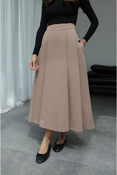 My Blog Dlhá rozšírená sukňa z norkového záhybu