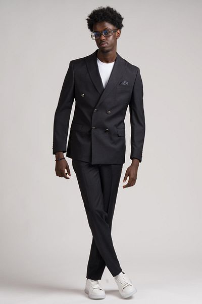 ADİMO Adimo Slimfit Κοστούμι με μυτερό γιακά με διπλό σχιστό