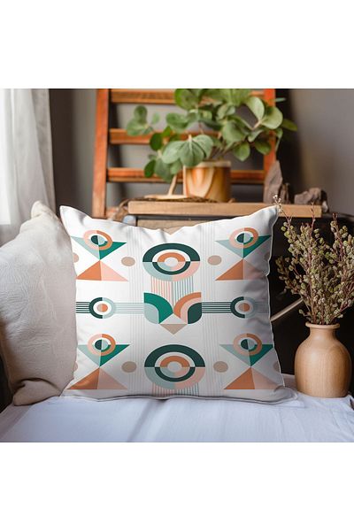 Else Dekor Μοντέρνο Minimal Pattern Ψηφιακό Διακοσμητικό Κάλυμμα Μαξιλαριού Ριχτάρι Διπλής Όψης 43x43cm