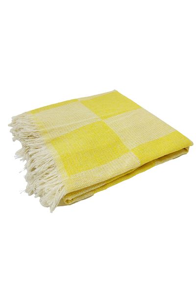 FUNNDY Set of 2 Checkerboard Patterned Summer Beach Loincloth and Towel - 70x155 Cm