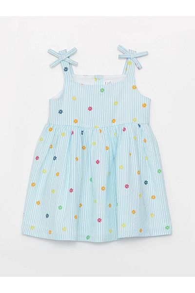 LC Waikiki LCW baby Square Collar Baby Girl Dress