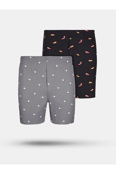 XYXX By Styli Pack of 2 - Printed Cotton Boxer