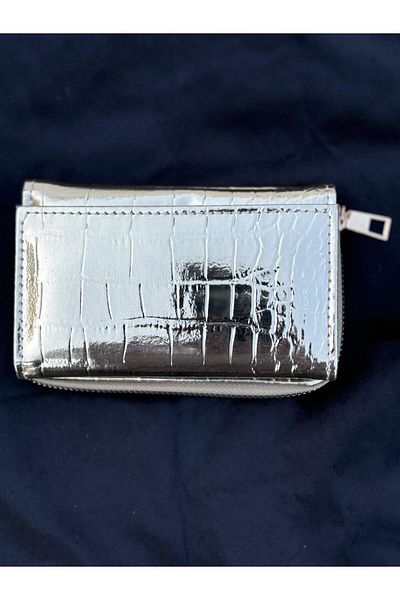 By EDUU Gold Crocodile Patterned - Multi-Compartment Card Holder Wallet