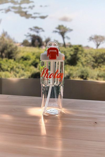 YDGR 950 ml Stylish Design Drinker with Straw and Straw - Finger Strap, Lockable