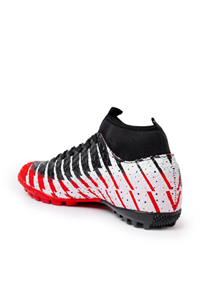 Freemax Freemax.1452 Червени Черни Унисекс Футболни Обувки с Изкуствена Трева - С Чорапи