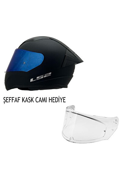 LS2 RAPID 2 MAT SİYAH KASK ŞEFFAF KASK CAMI HEDİYELİ