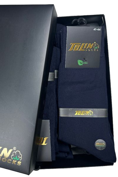 TOLIN Ανδρικές κάλτσες μπαμπού Σετ 12 - Navy Blue 14100