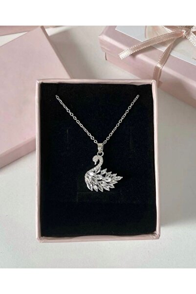 ArtBDesign Beyaz Kuğu Kolye