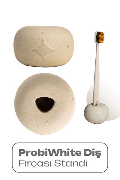 Probident Probiwhite Natural Handmade - Toothbrush Holder Stand
