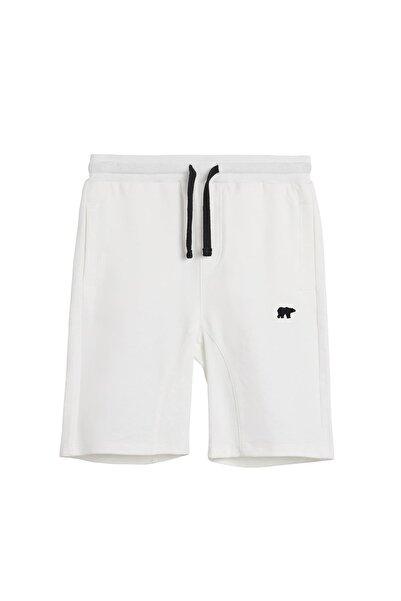 Bad Bear شورت هولمر للأطفال باللون الأبيض