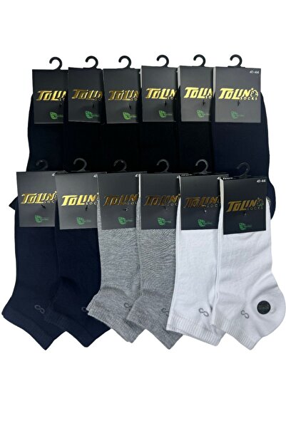 TOLIN Чоловічий комплект шкарпеток з бамбука, 12 пар - кольорові, модель 10538