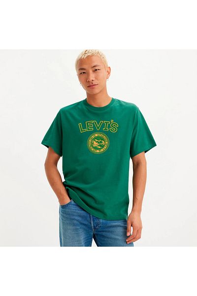 Levis Levi's Relaxed Fit - Tricou cu mânecă scurtă, verde neutru, galben 16143-1492