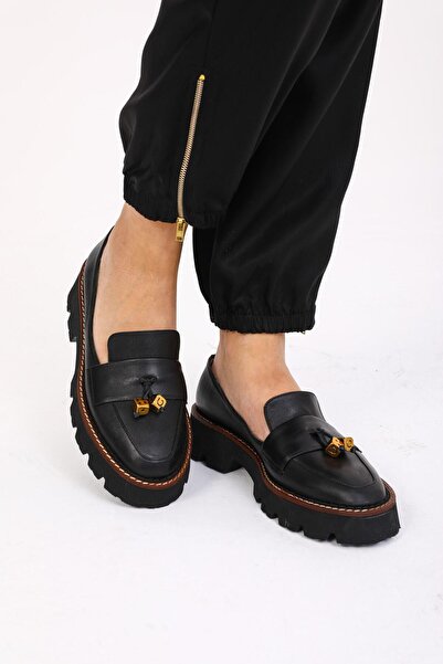 FOLLİNİ Loafer din piele de damă negru