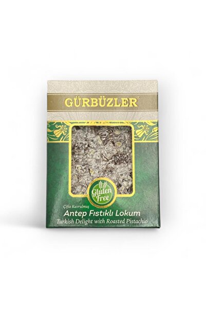 GÜRBÜZLER KURUYEMİŞ GÜRBÜZLER Glutensiz Çifte Kavrulmuş Antep Fıstıklı Lokum ...
