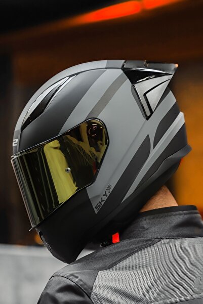 LS2 RAPID RACE SETHDES GRİ-SİYAH KASK