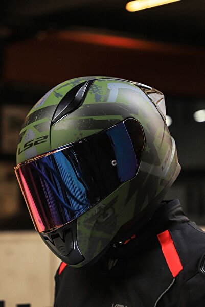 LS2 Rapıd 2 Race Thunder Bırds Mat Yeşil-siyah-gri Kask