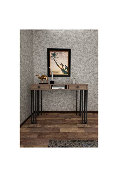 Home Dekormila 2 Çekmeceli Ceviz Metal Dresuar