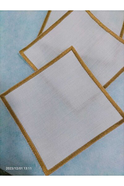 GALATATEKS NAKIŞ KANAVİÇE İŞLENEBİLEN 6'LI SUNUM PEÇETESİ