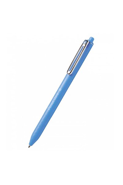Pentel iZee Yağ Bazlı Mekanizmalı Roller Kalem 0.7 mm Açık Mavi BX467-S