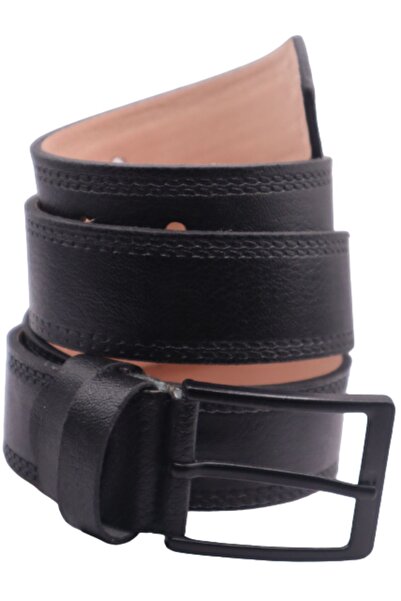 Astakos Ανδρικό κοστούμι παντελόνι από μαύρο ύφασμα κλασικής κοπής Vegan δερμ...