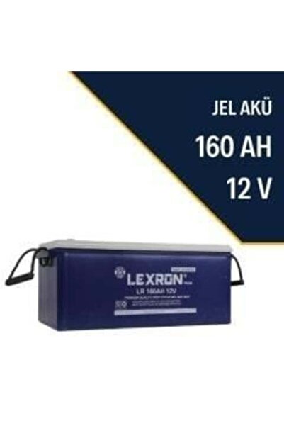 Lexron 12 VOLT 160 AMPER JEL AKÜ LEXRON-ÖLÇÜLER-483X170X240-43 KG