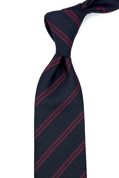 Kravatkolik Classic Necktie with Black Line Pattern Handkerchief KK12459