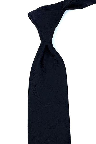 Kravatkolik Black Motif Pattern Classic Tie with Handkerchief Kk10979