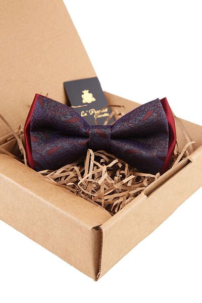Kravatkolik Multicolored Shawl Pattern Bow Tie P1511