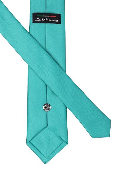 Kravatkolik Nehir Green Plain Slim Satin Tie Sk4511