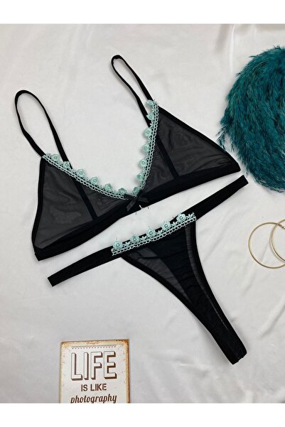 SiaLess Lingerie Γυναικείο Σετ Σουτιέν και Εσώρουχα - Σετ Εσωρούχων