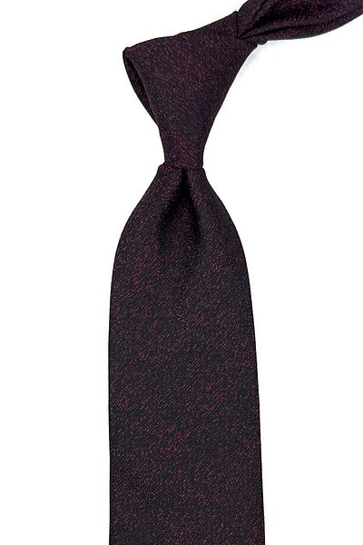 Kravatkolik Black - Red Polka Dot Pattern Classic Necktie with Handkerchief KK12324