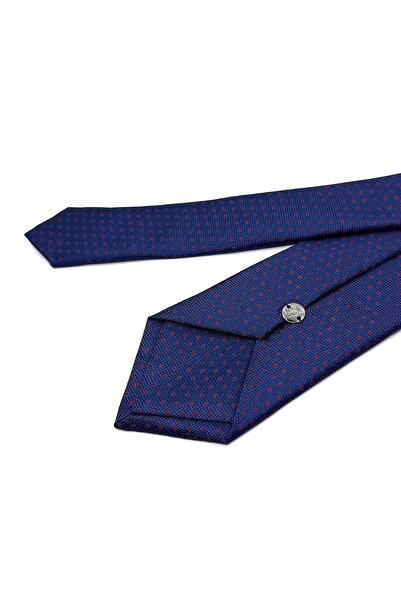 La Pescara Синій класичний краватка з дрібним візерунком Kk11647