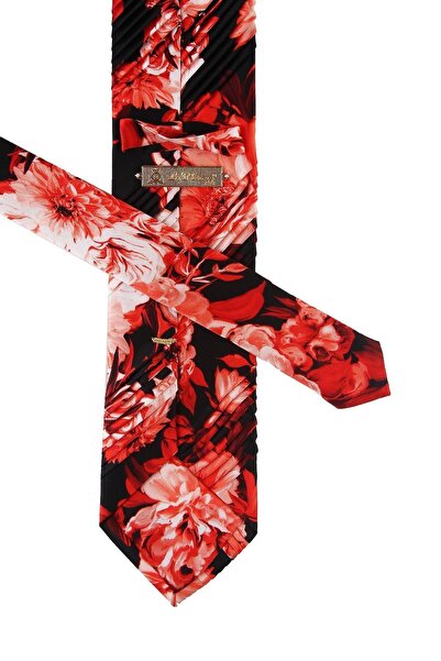 La Pescara Шовковий краватка з чорним візерунком Piliseli Est155