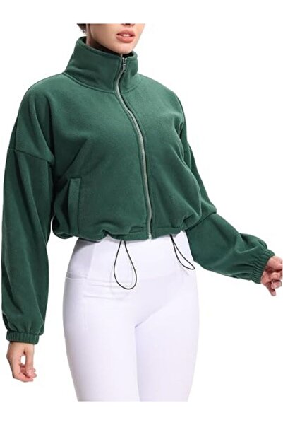 MOONBULL Women's Fleece - Elastic Waist Detailed and Zippered