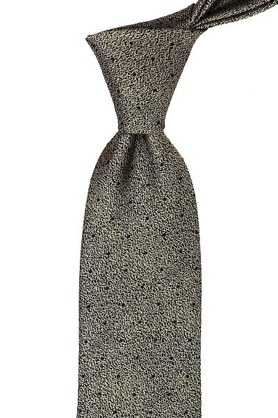 Kravatkolik Men's Yellow Sand Pattern Classic Tie with Handkerchief Kk9810