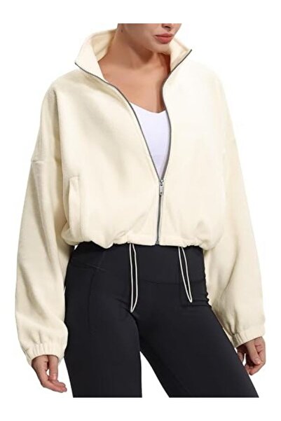 MOONBULL Women's Fleece - Elastic Waist Detailed and Zippered