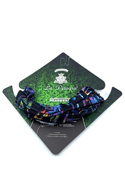 La Pescara Cyberman Black Bandana Bnd70