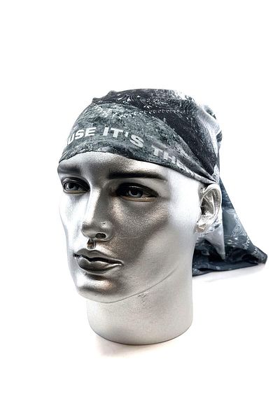 Kravatkolik Because It's There Gray Bandana BND97