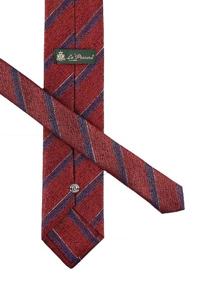 Kravatkolik Copper - Brown Plaid Pattern Classic Tie with Handkerchief Kk10761