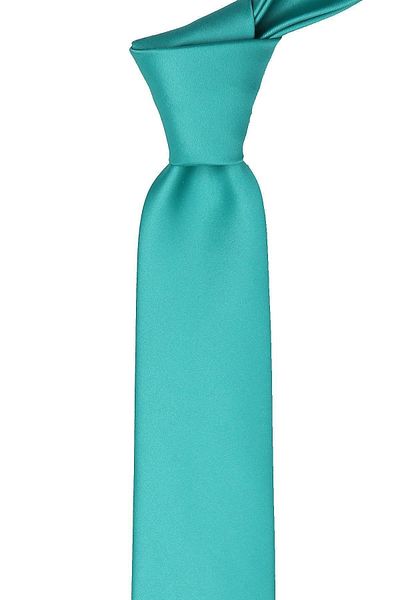 Kravatkolik Nehir Green Plain Slim Satin Tie Sk4511