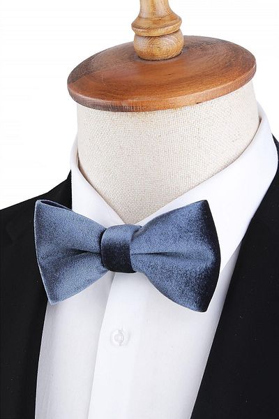 Kravatkolik Smoked Velvet Bow Tie P1687
