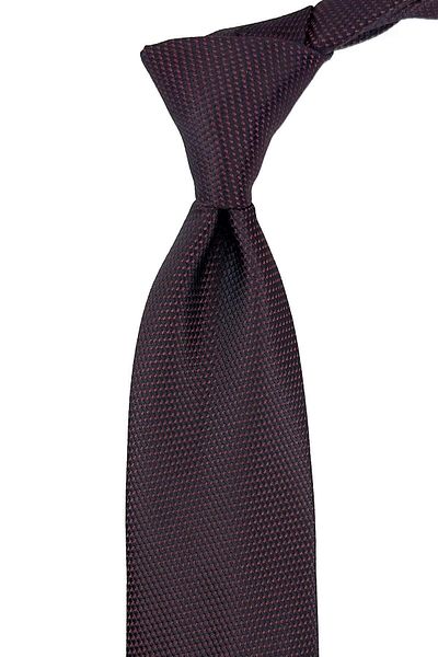 Kravatkolik Black - Red Dot Pattern Classic Tie with Handkerchief Kk11147