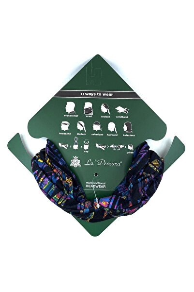 La Pescara Cyberman Black Bandana Bnd70