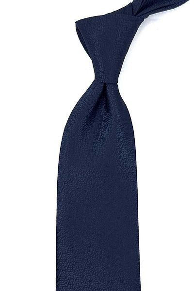 Kravatkolik Navy Blue Sand Pattern Classic Tie with Handkerchief KK12448